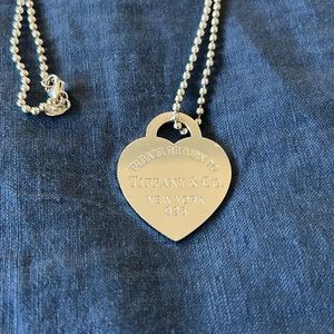Tiffany & Co silver heart necklace